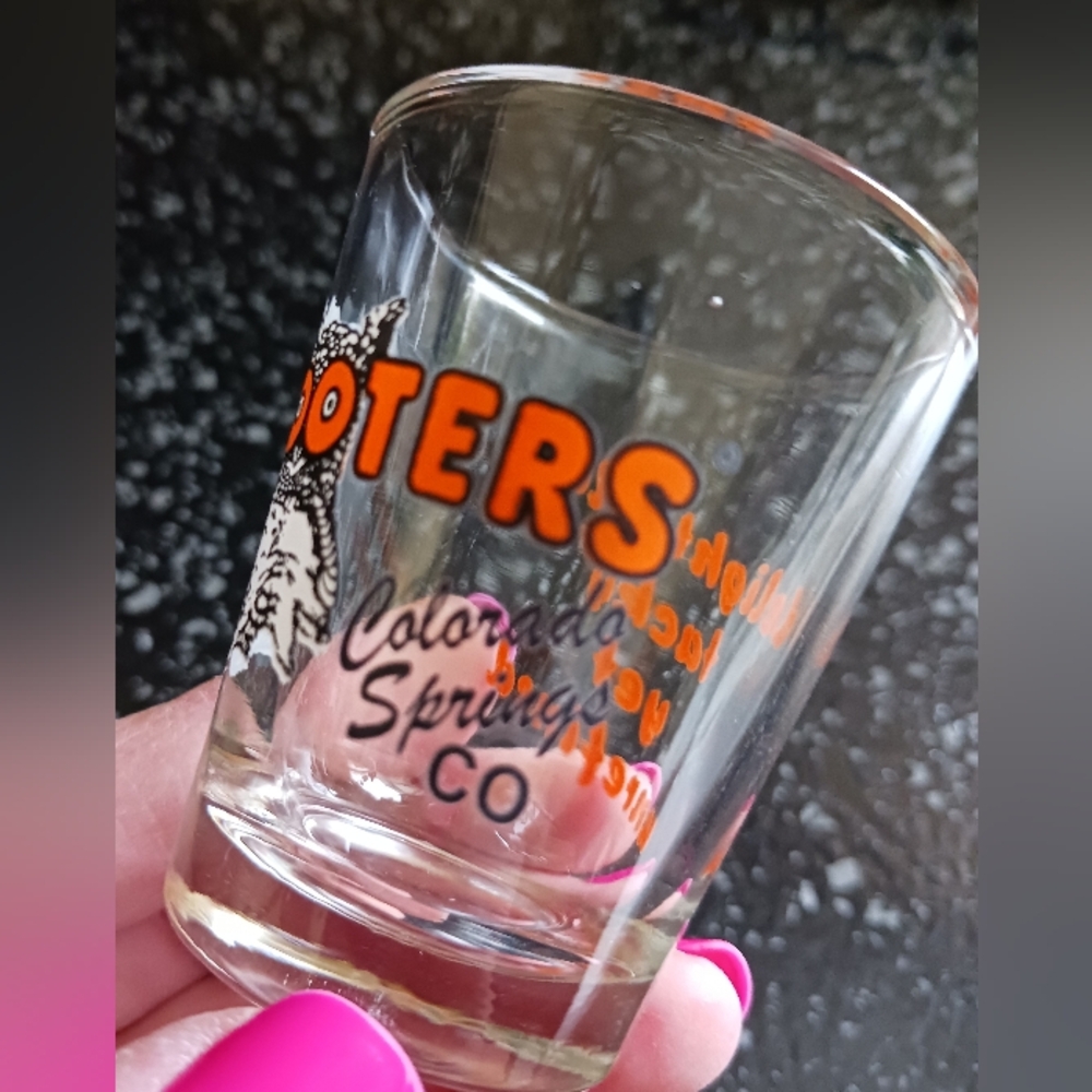 Hooters Shot Glass, Colorado Springs, CO, 2.5"